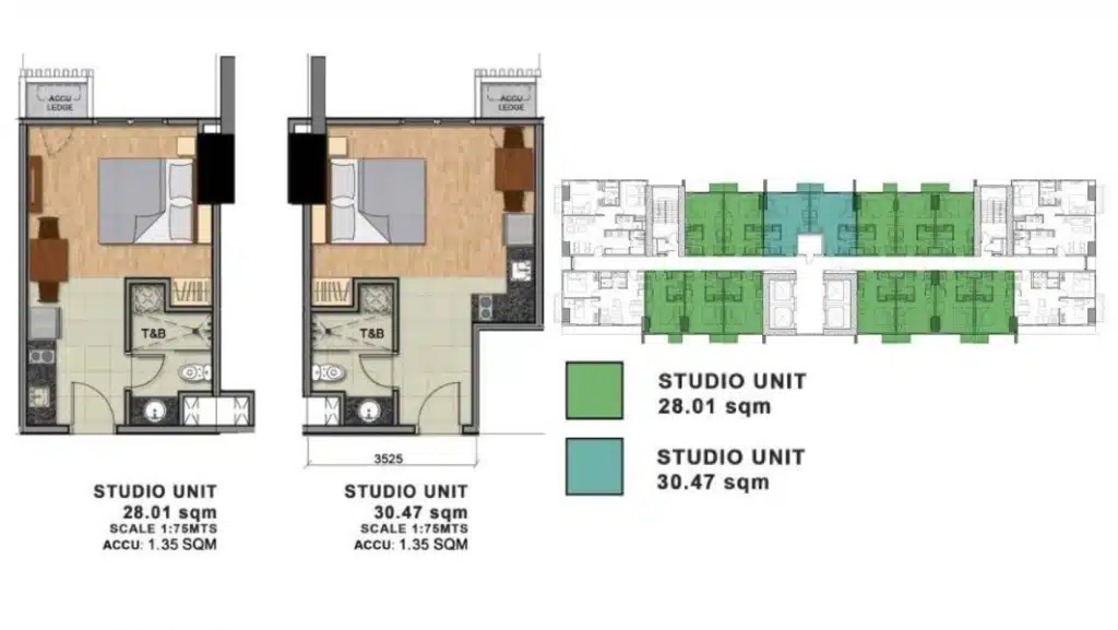 128 Nivel Hills Studio Unit Layout