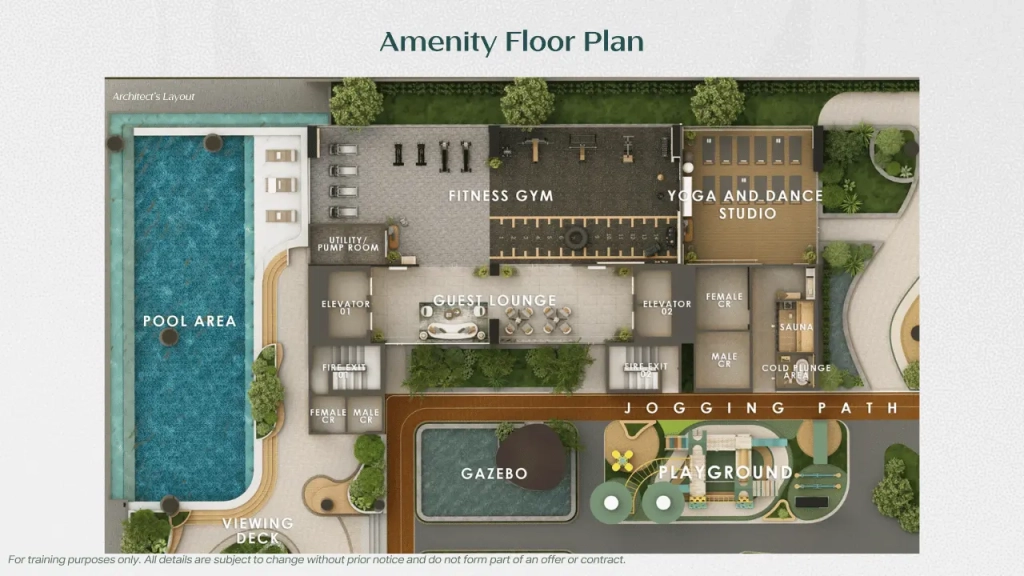 Calle Centrale Amenity Floor plans