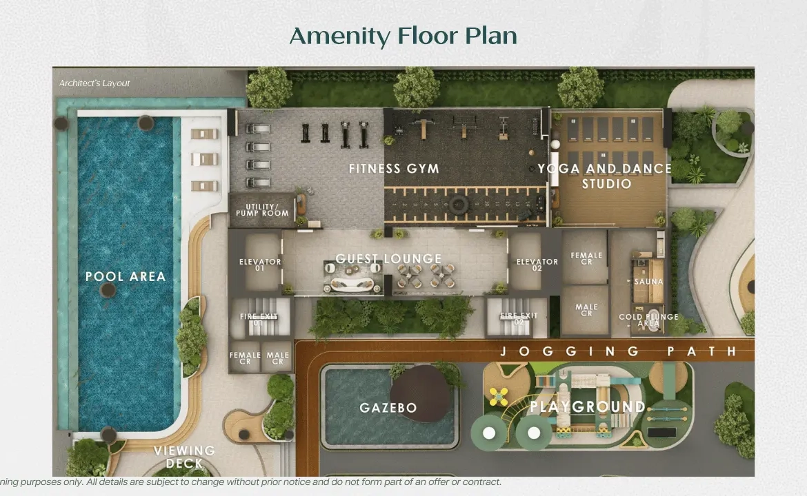 Calle Centrale Amenity Floor plans